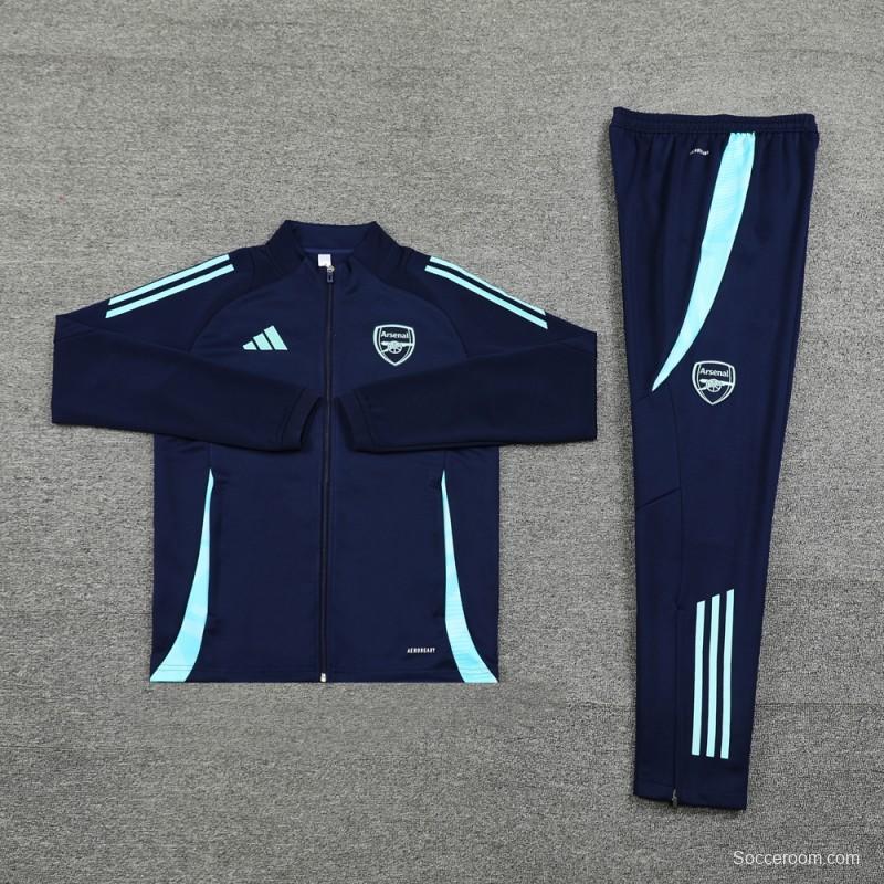 24/25 Arsenal Navy Full Zipper Jacket +Long Pants