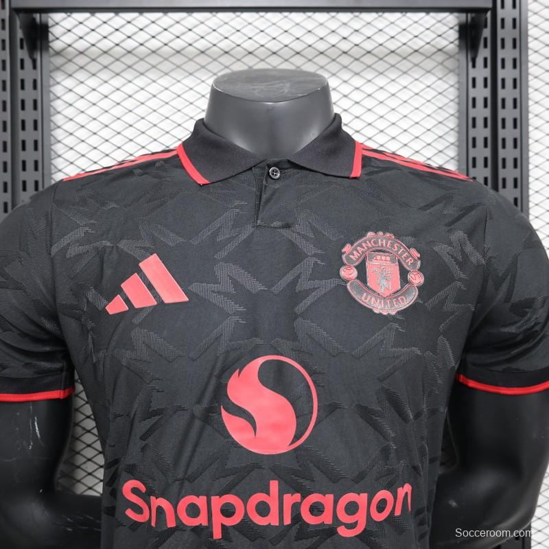 Player Version 25/26 Manchester United Black Special Jersey