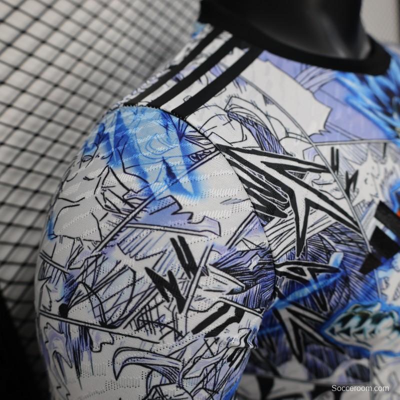 Player Version 2025 Japan White with Dragon Ball Z Anime Design Jersey