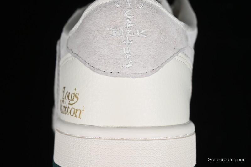 Nike Travis Scott x Fragment Design x Air Jordan 1 Low OG SP AJ1 LV Beige Grey Low-top Casual Sneakers - LJ5188-005