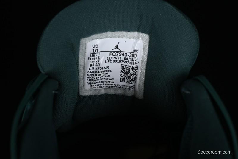 Nike Air Jordan 4 Remastered Military Green Retro Sneakers - FQ7940-300