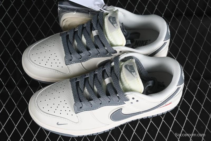 Nike SB Dunk Low Supreme Stone Island Collaboration - Beige Grey Starry Sky Anniversary High-End Custom Low-Top Casual Skate Shoes - BB9866-002