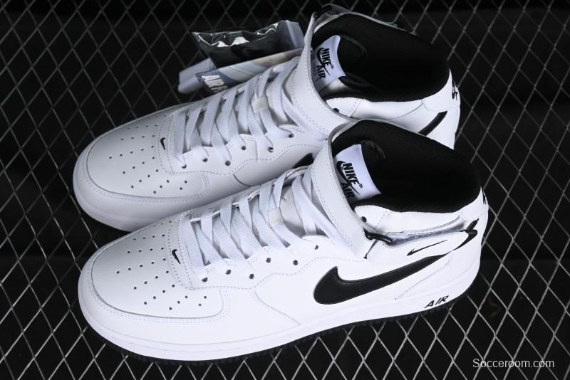 Nike Air Force 1 '07 Mid Casual Sneakers in White/Black - DV0806-101