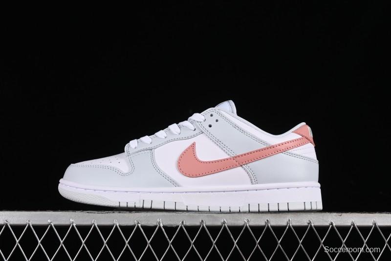 Nike SB Dunk Low White Grey Pink Skateboarding Shoes - HF0730-160