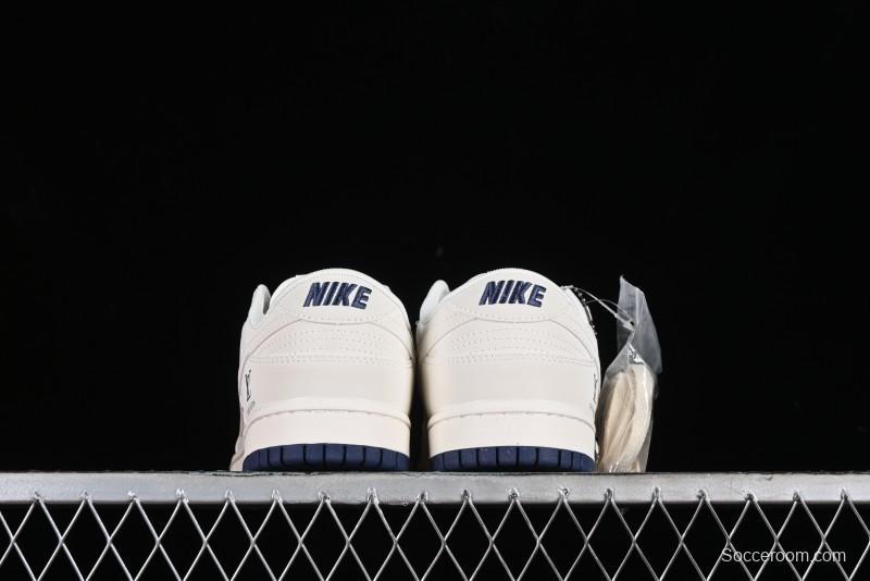 Nike SB Dunk Low LV Collaboration - Beige Red Blue Dual Color Anniversary High-End Custom Low-Top Casual Sneakers - XX2025-333