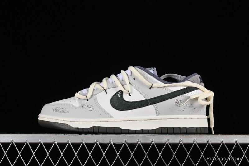Nike Dunk Low SE Bubble Jellyfish Grey Island SB Strap Low-Top Casual Skate Shoes - FJ4188-100