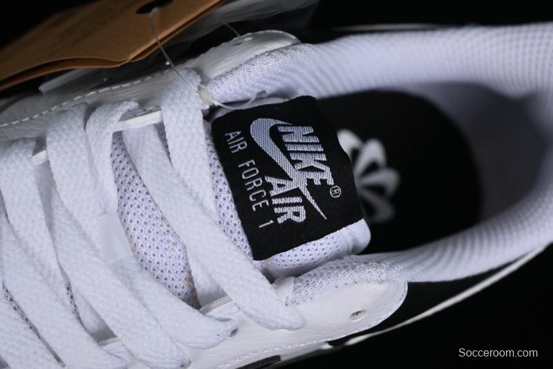 Nike Air Force 1 '07 Low Black White Broken Hook Casual Sneakers - HF9096-100