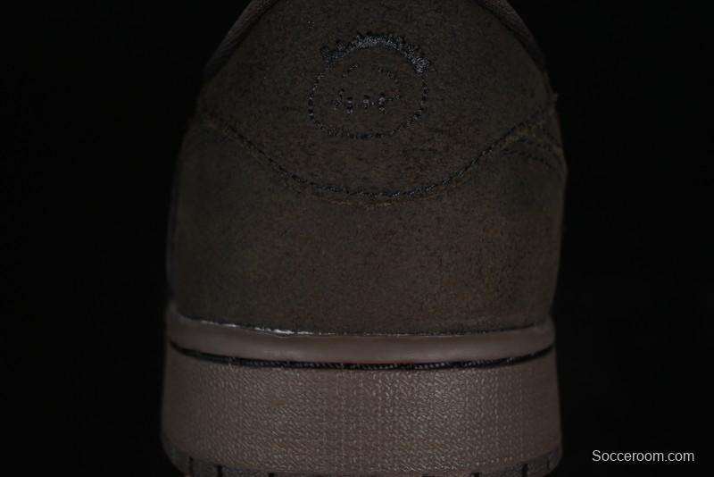 Nike Travis Scott x Air Jordan 1 Low OG AJ1 Reverse Swoosh Sneakers - DM7866-202