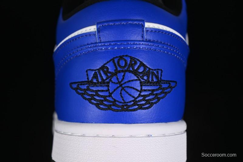 Nike Air Jordan 1 Low Retro Basketball Shoes White Blue - 553558-124