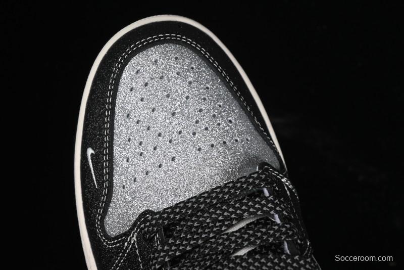 Nike Air Jordan 1 Low Retro Basketball Shoes Custom Starry Sky Design - SJ9950-012