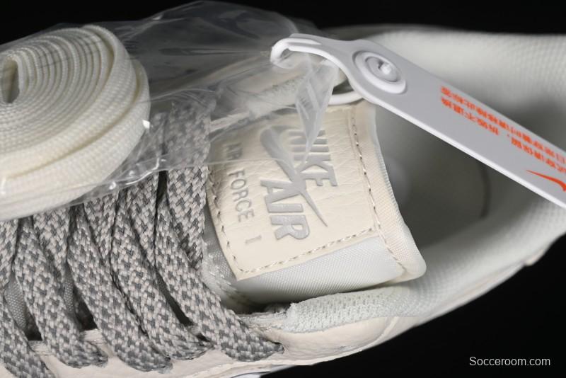 Nike Air Force 1 '07 Low QR Code Light Grey Starry Casual Sneakers - CU1836-963