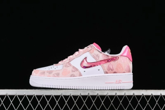 Nike Air Force 1 '07 Low Valentine's Day Limited Edition Pink Bear Sneakers - DH2920-111