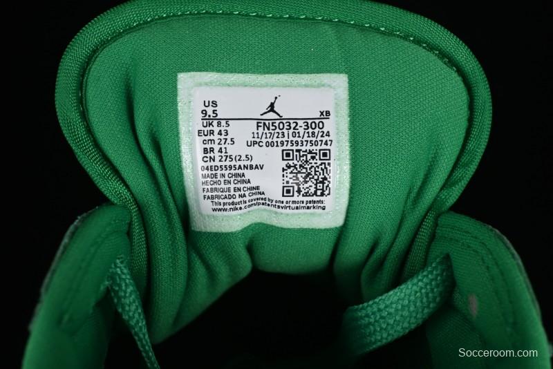 Nike Air Jordan 1 Low "Method of Make" Casual Sneakers in Green and Gold - FN5032-300