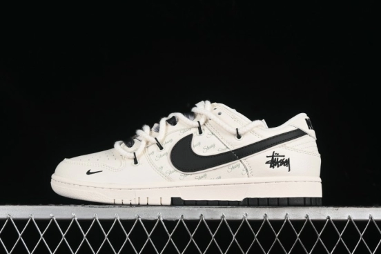 Nike SB Dunk Low Stussy Anniversary Custom Low-Top Casual Skate Shoes - SJ2068-297