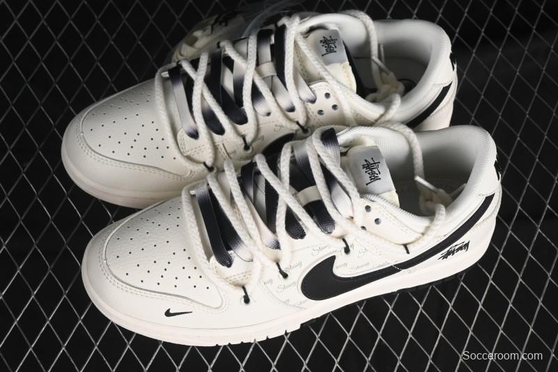 Nike SB Dunk Low Stussy Anniversary Custom Low-Top Casual Skate Shoes - SJ2068-297