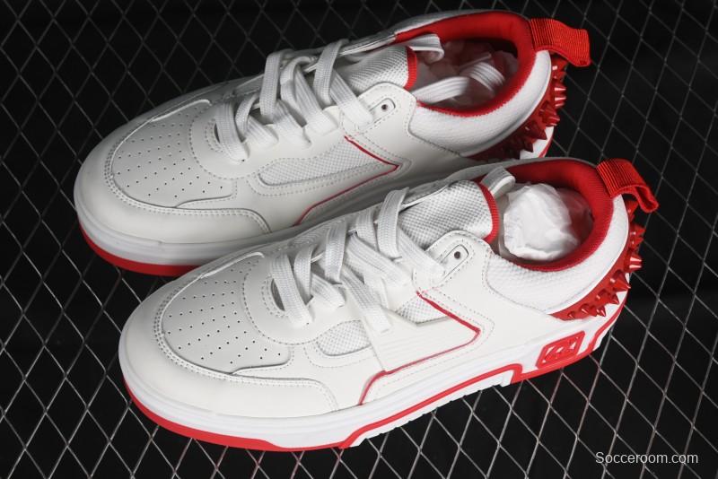 Christian Louboutin Astroloubi Comfortable Fashion Low-Top Sneakers White Red - X.D4