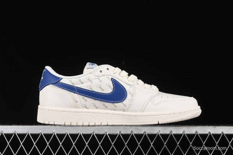Nike Travis Scott x Fragment Design x Air Jordan 1 Low OG SP AJ1 Retro Sneakers - SJ2068-117