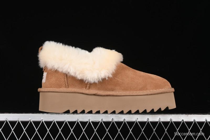 UGG Nita Platform Shearling Lined Winter Boots with Leather Upper - 1166733