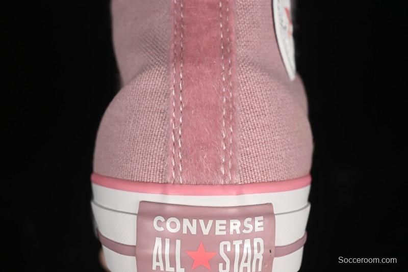 Converse Zoo Happy Pets Series High-Top Casual Sneakers with Plush Lining for Autumn Winter - A12769C