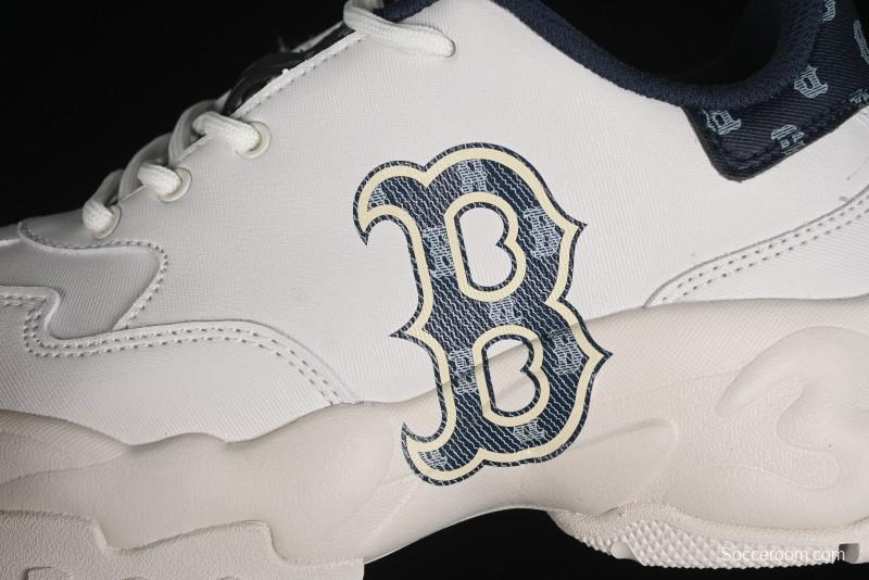 New York Yankees MLB Bigball Chunky Denim Monogram Platform Sneakers - 3ASHBDM4N43NYS