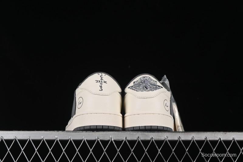 Nike Travis Scott x Fragment Design x Air Jordan 1 Low OG SP AJ1 Retro Casual Sneakers - LJ5188-024