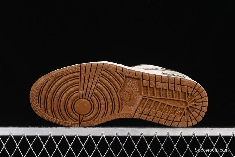 Nike Air Jordan 1 Low AJ1 Black Myth Wukong - Dark Monkey King Low Top Casual Sneakers - HF5753-221