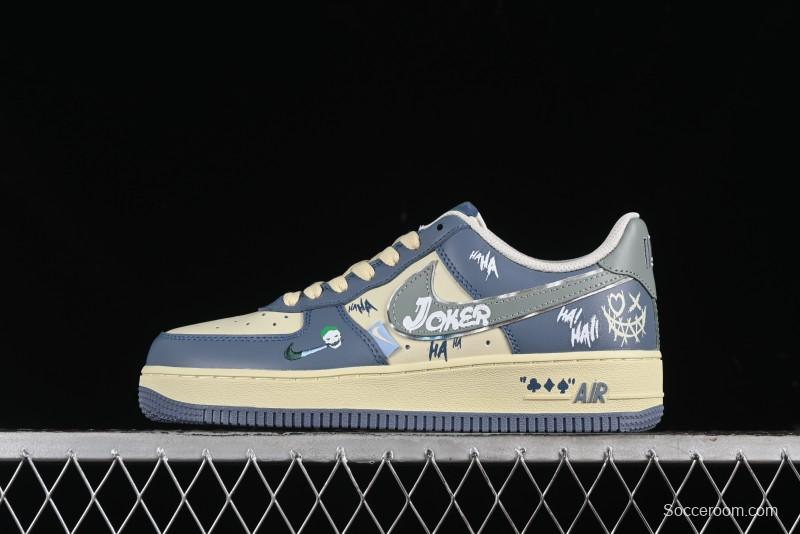 Nike Air Force 1 Low "Ghost Fire Clown" Halloween Themed Casual Sneakers - XL2321-333