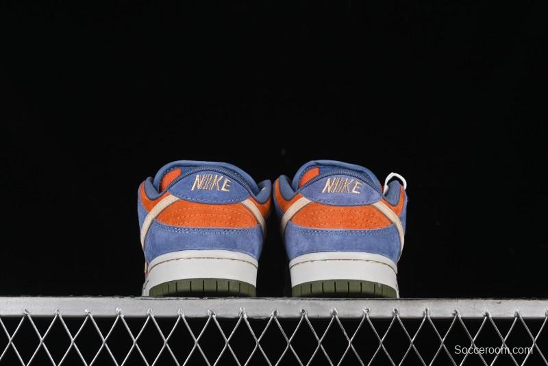 Nike SB Dunk Low Light Carbon/Monarch Maillard Style Low-Top Casual Skate Shoes - HF3063-002