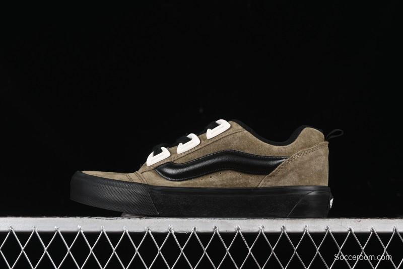 Vans Knu Skool DR Black Green New Series Chunky Sneakers - VN000CZU0BP