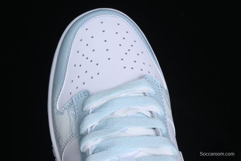 Nike Dunk Low Year of the Dragon Limited Edition Imperial Blue and White Porcelain Low-Top Casual Sneakers - DV0833-104