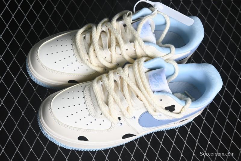Nike Air Force 1 '07 Low Milk Pig Casual Lace-Up Sneakers - BD7701-110