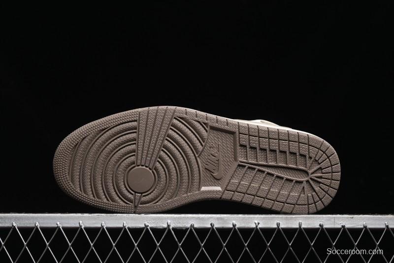 Nike Travis Scott x Fragment Design x Air Jordan 1 Low OG SP AJ1 Retro Sneakers - AG3702-801