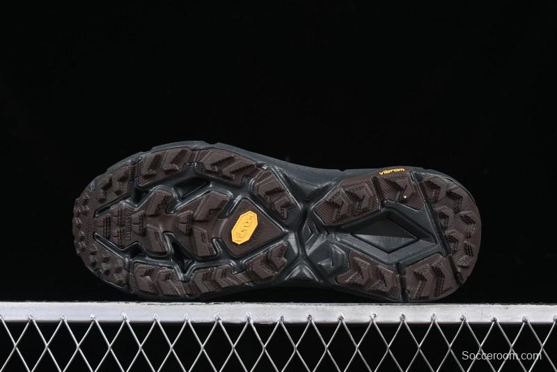 HOKA ONE ONE Satisfy Running Mafate Trail Low-Cut Cushioned Outdoor Hiking Shoes - 1157050 COFF