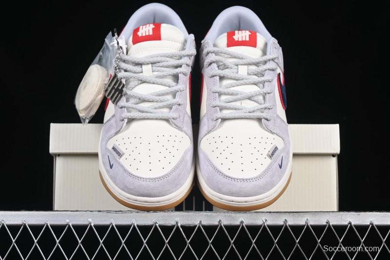Nike SB Dunk Low UN Collaboration Anniversary Edition Custom Lifestyle Sneakers with Black Swoosh and Gum Sole - DM6868-032