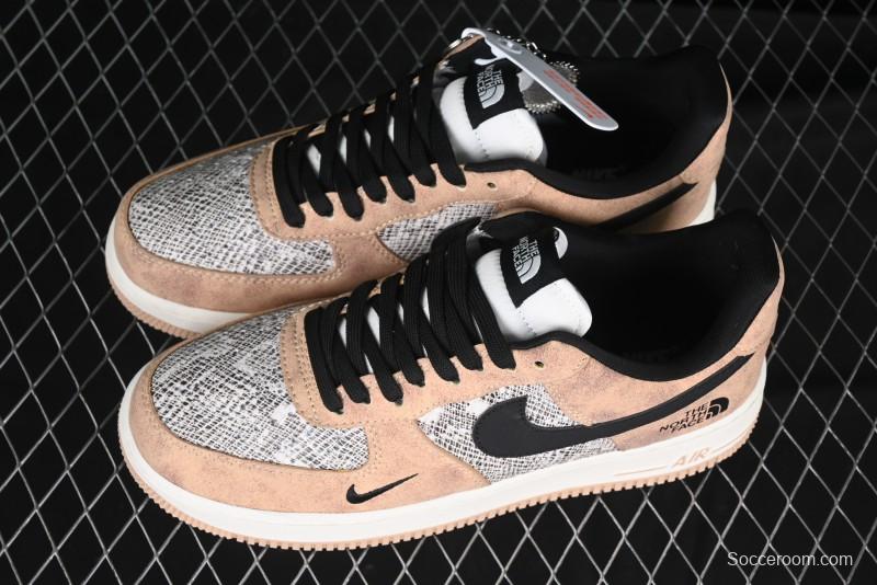 Nike Air Force 1'07 Low The North Face Collaboration - Mesh Brown Low-Top Casual Sneakers - KK1988-031