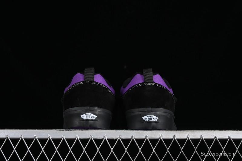 Vans Classics Knu Skool Black Purple Slip-On Shoes - VN0009QCSWE