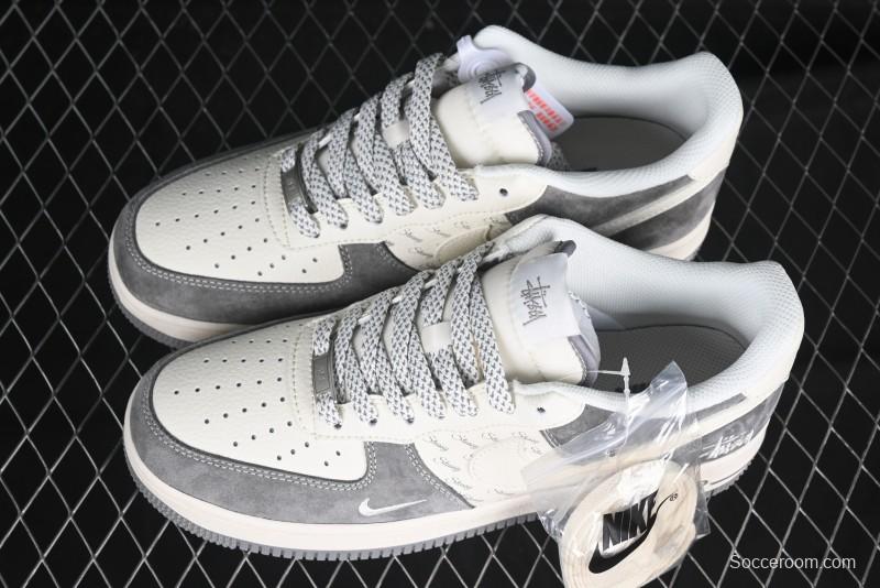 Nike Air Force 1 '07 Low Stussy Minimalist Grey Low-Top Casual Sneakers - XZ6188-672
