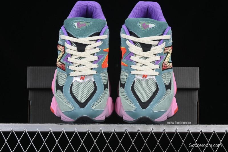 New Balance 9060 Retro Casual Running Sneakers with ABZORB Cushioning Technology - U9060WRB