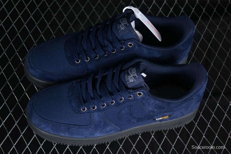 Nike Air Force 1 '07 Low Casual Sneakers in Light Blue with Full-Length Air Cushion - HQ3822-400