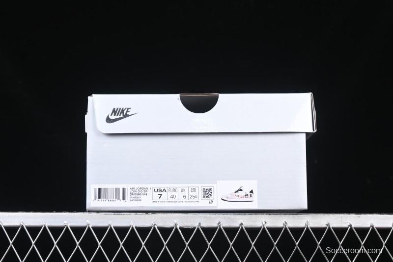 Nike Travis Scott x Fragment Design x Air Jordan 1 Low OG SP AJ1 Low Top Casual Sneakers - DM7866-049