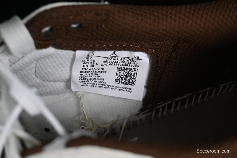 Nike Travis Scott x Air Jordan 1 Low OG AJ1 Reverse Swoosh Sneakers - DZ4137-206