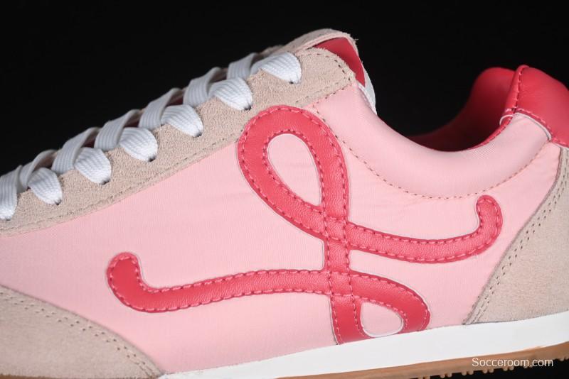 Loewe Ballet Runner 2.0 Sneakers Retro Style Lightweight Casual Sports Shoes - Pink Rose