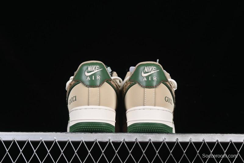 Nike Air Force 1 '07 Low Gucci Collaboration Lace-Up Low-Top Casual Sneakers - SJ1198-102