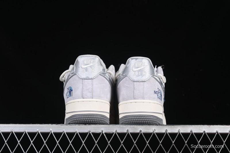Nike Air Force 1 '07 Low The North Face Collaboration Silver Swoosh Drawstring Casual Sneakers - DM6688-016