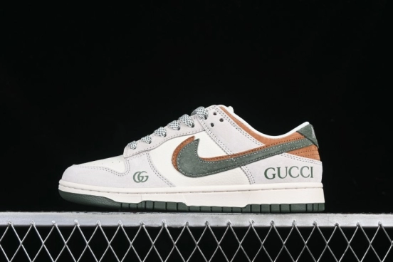 Nike SB Dunk Low Gucci Collaboration Anniversary High-End Custom Low-Top Casual Sneakers - DM6868-026