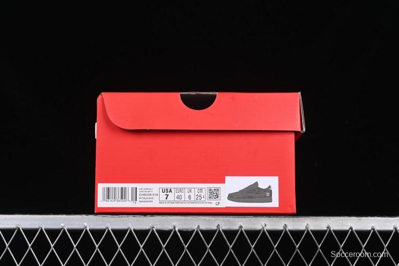 Nike Travis Scott x Fragment Design x Air Jordan 1 Low OG SP AJ1 Year of the Snake Limited Black Snake Web Low Top Casual Sneakers - CH6336-018