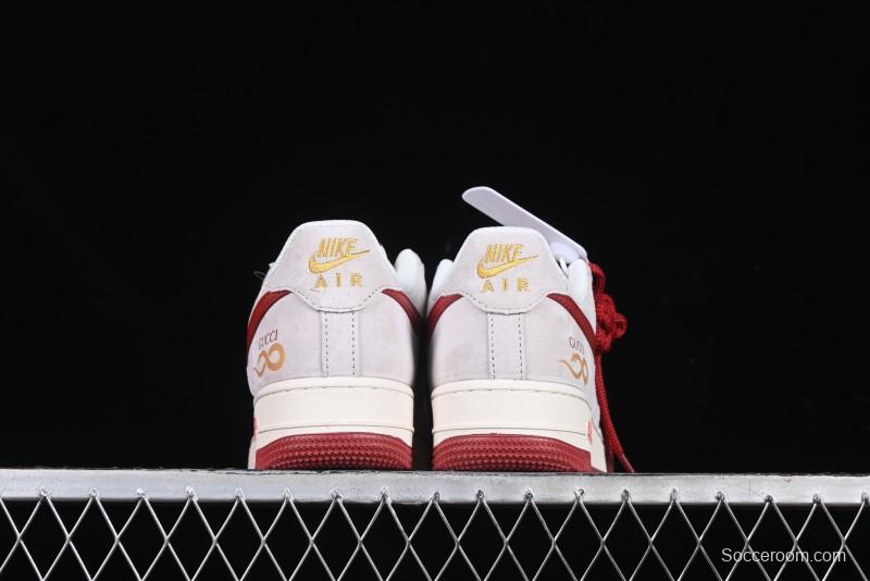 Nike Air Force 1 '07 Low Gucci Collaboration Year of the Snake Limited Edition Red Snake Sneakers - XZ6188-020
