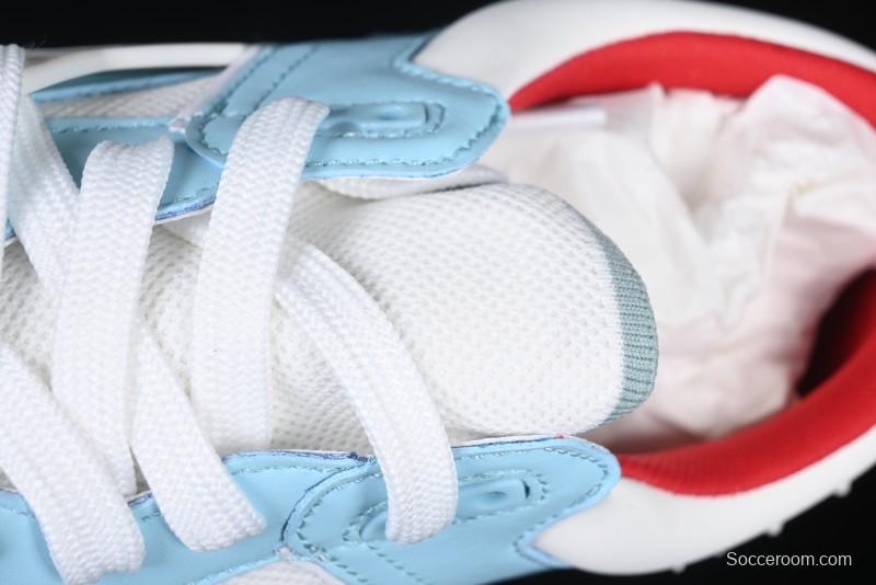Christian Louboutin Funnyto Flat Comfortable Fashion Low-Top Sneakers with Raw Ice Blue Sole - X.D4