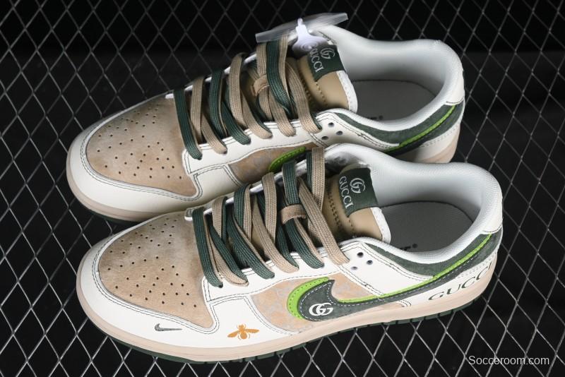 Nike SB Dunk Low Gucci Collaboration Anniversary High-End Custom Low-Top Casual Sneakers - DM6868-025