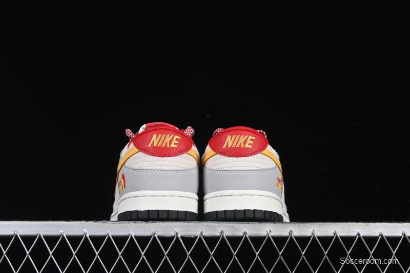 Nike SB Dunk Low The North Face Year of the Snake Collaboration Yellow Swoosh Anniversary Custom Low-Top Casual Skate Shoes - DJ2024-079